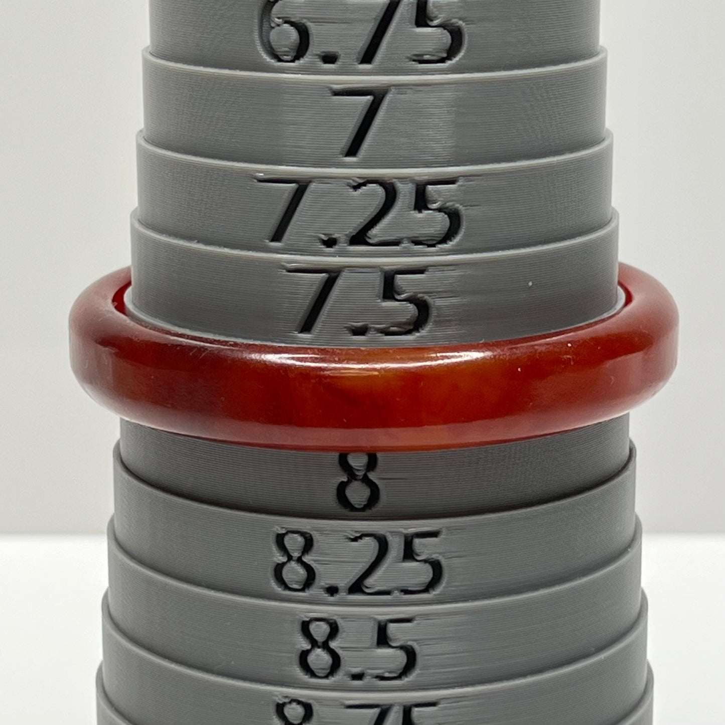 Rounded ½" wide Bakelite bracelet with warm amber swirls