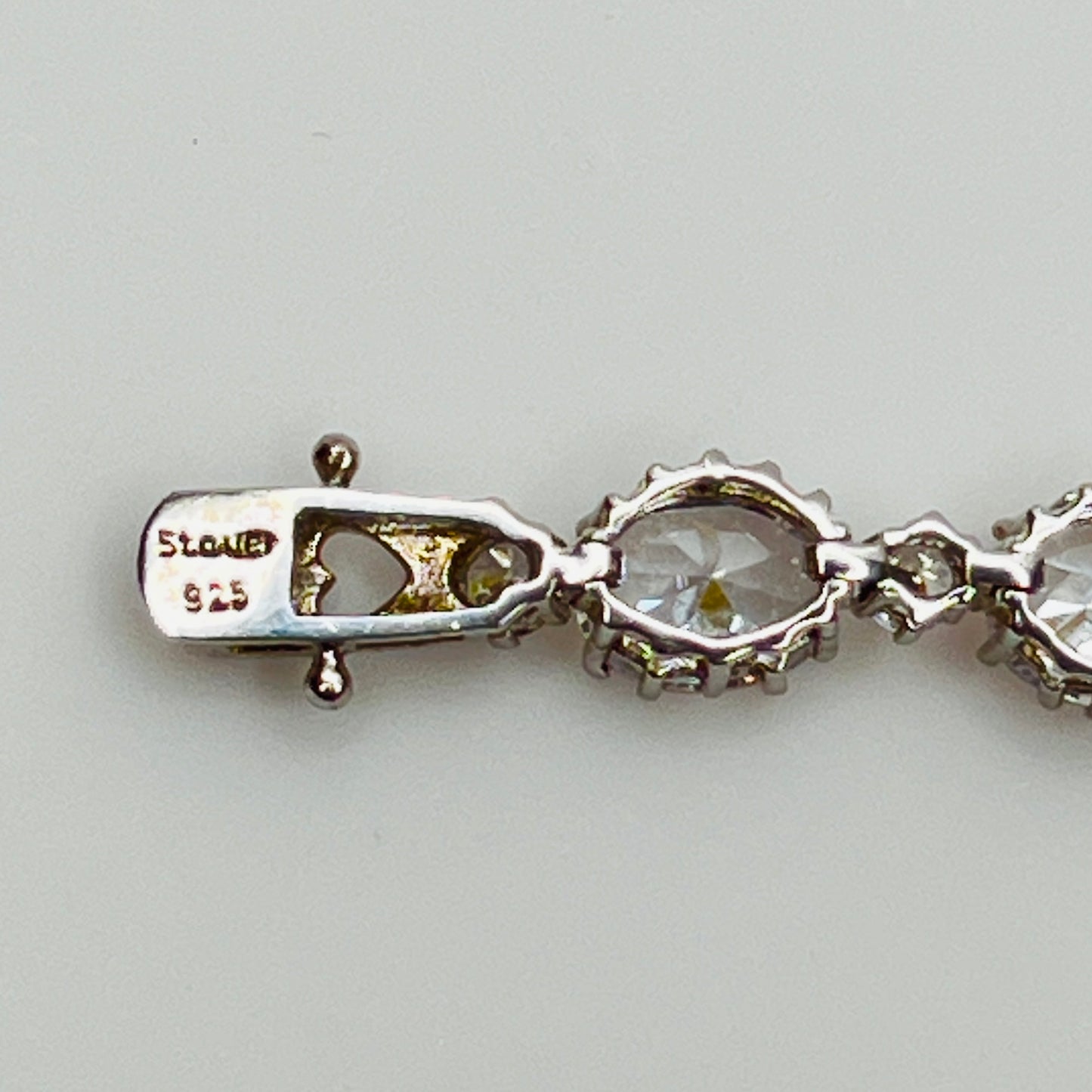 Stauer and 925 mark on bracelet clasp