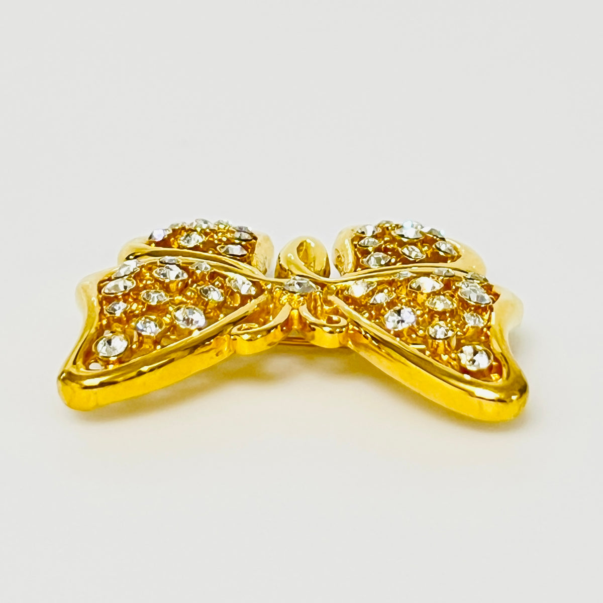 Sparkling Monet butterfly costume jewelry brooch