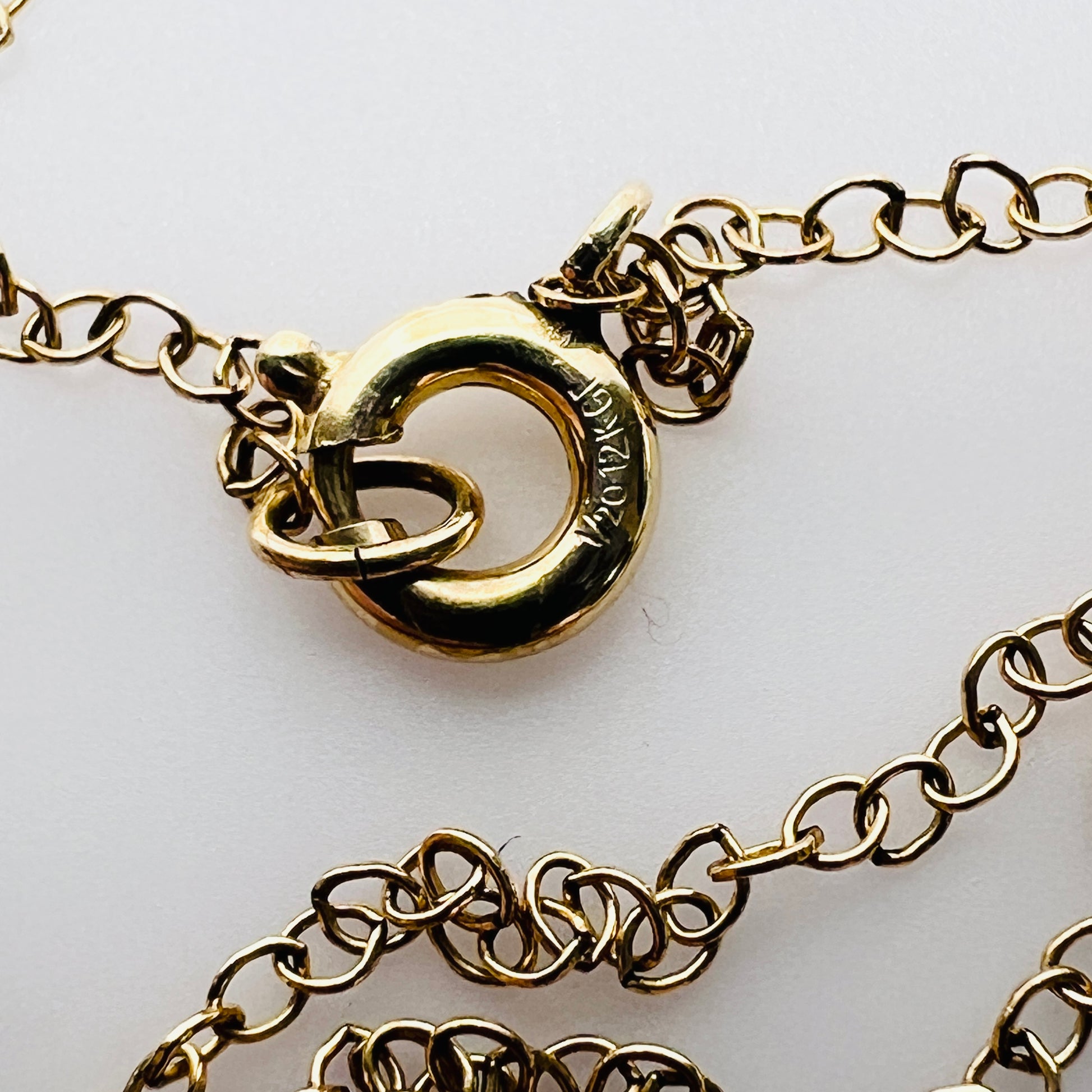 12K gold filled necklace with cobalt blue crystal heart pendant