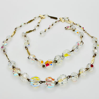 Graduated aurora borealis beads with iridescent finish