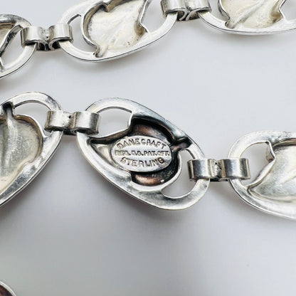 Danecraft sterling signature mark on leaf link