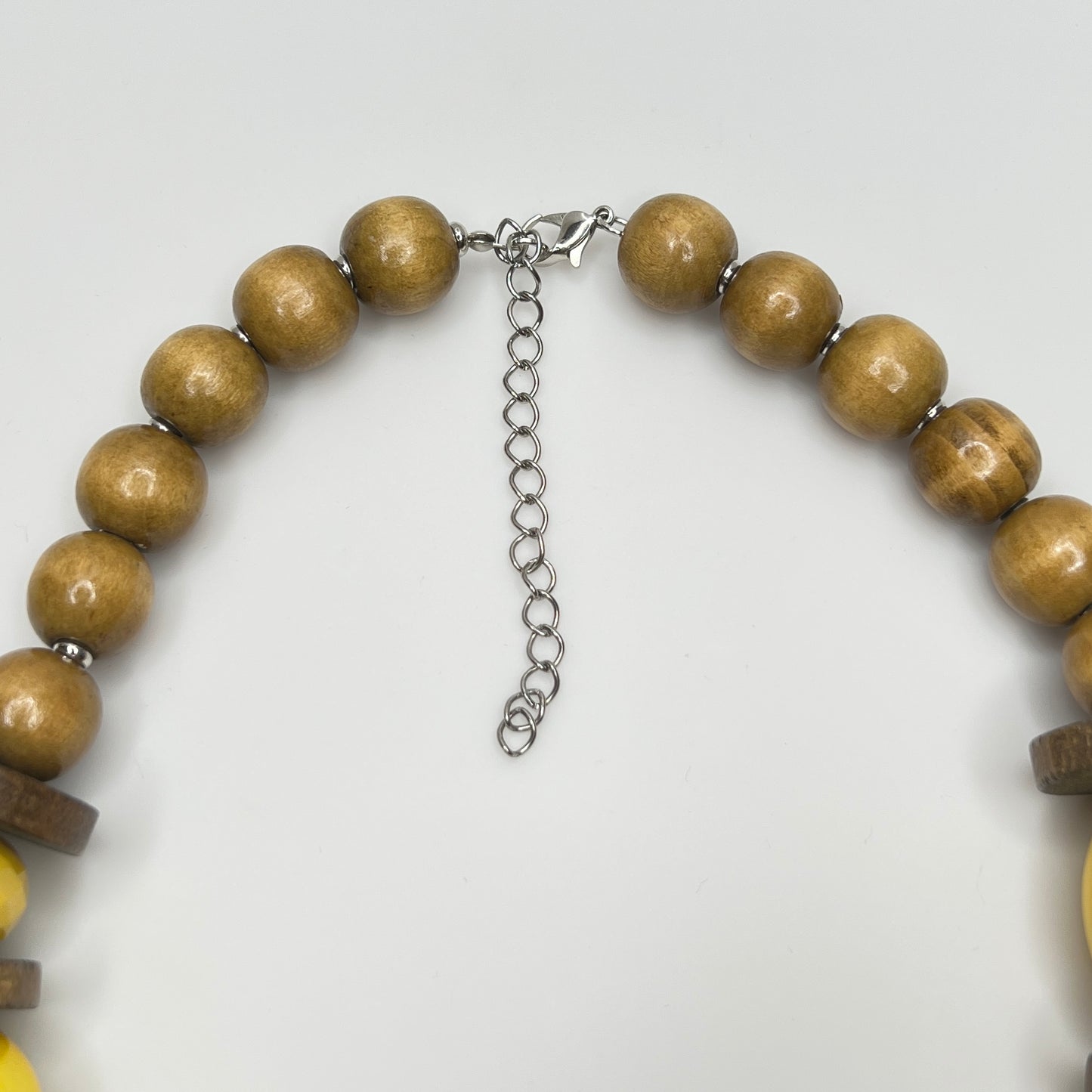 Necklace with silver tone lobster clasp and 3" extender