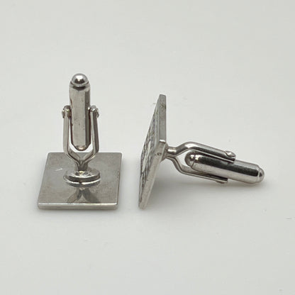 Vintage Anson cufflinks and tie clip set with November calendar design
