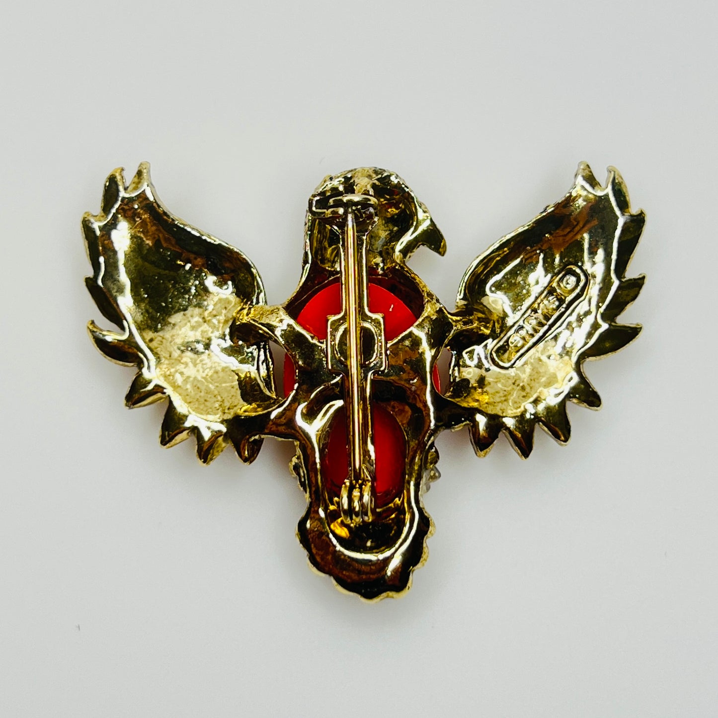 Signed Gerry’s eagle brooch reverse with pin clasp