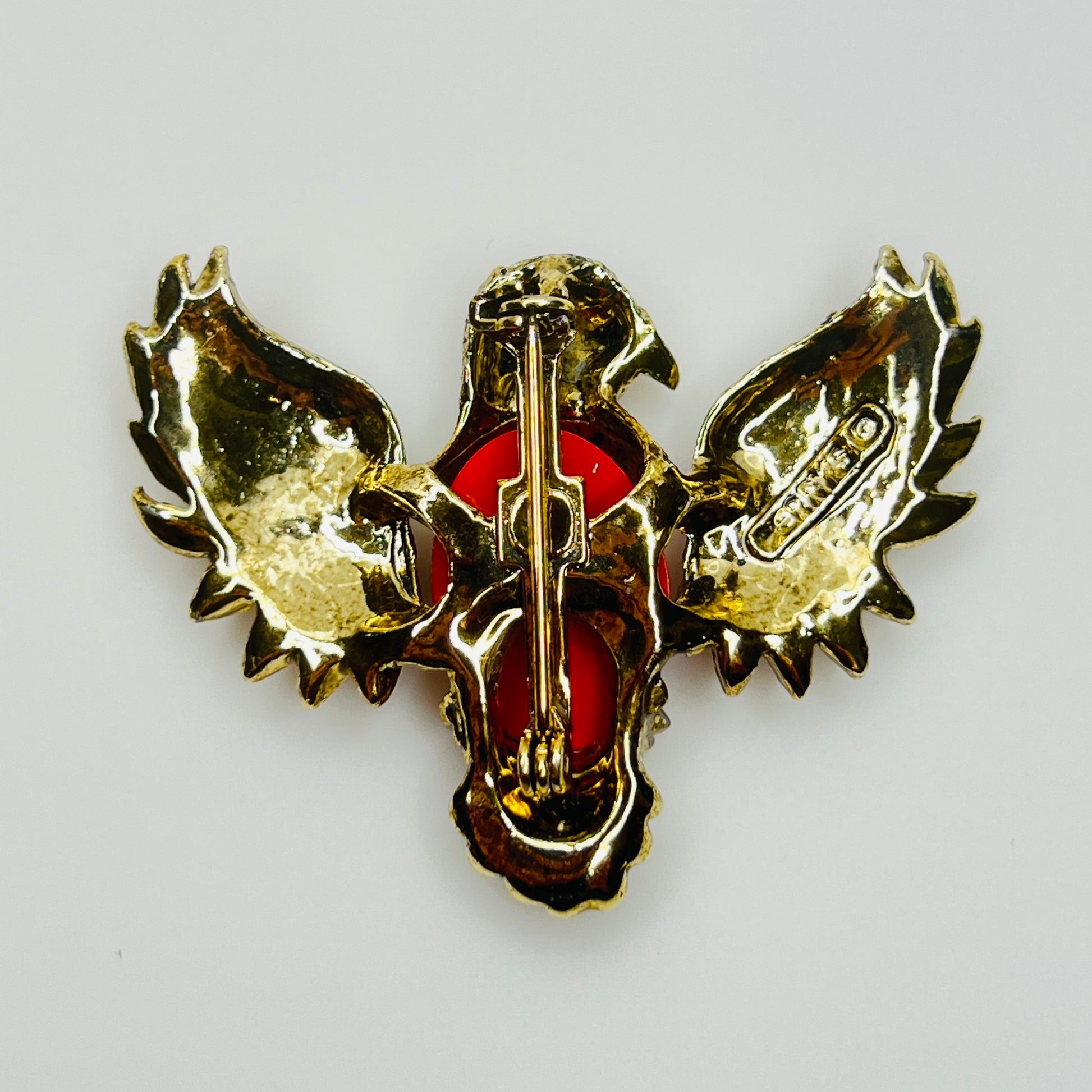 Signed Gerry’s eagle brooch reverse with pin clasp
