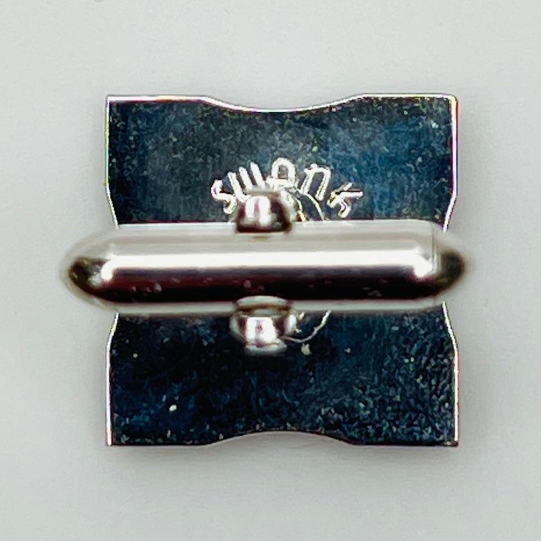 Silver Cufflink & Tie Clip Set – Mid-Century – Swank Strand with Box