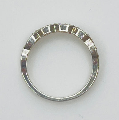 Sterling silver braided eternity ring