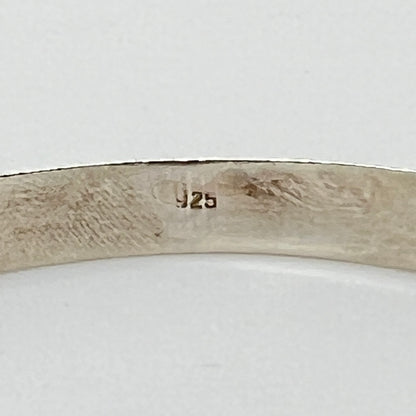 Interior close-up showing 925 sterling silver stamp