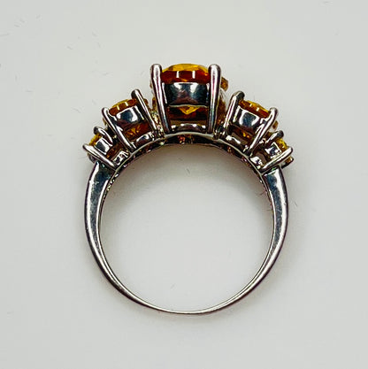 Side profile showing stone height and prong details