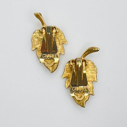 Back of signed Charel clip-on earrings