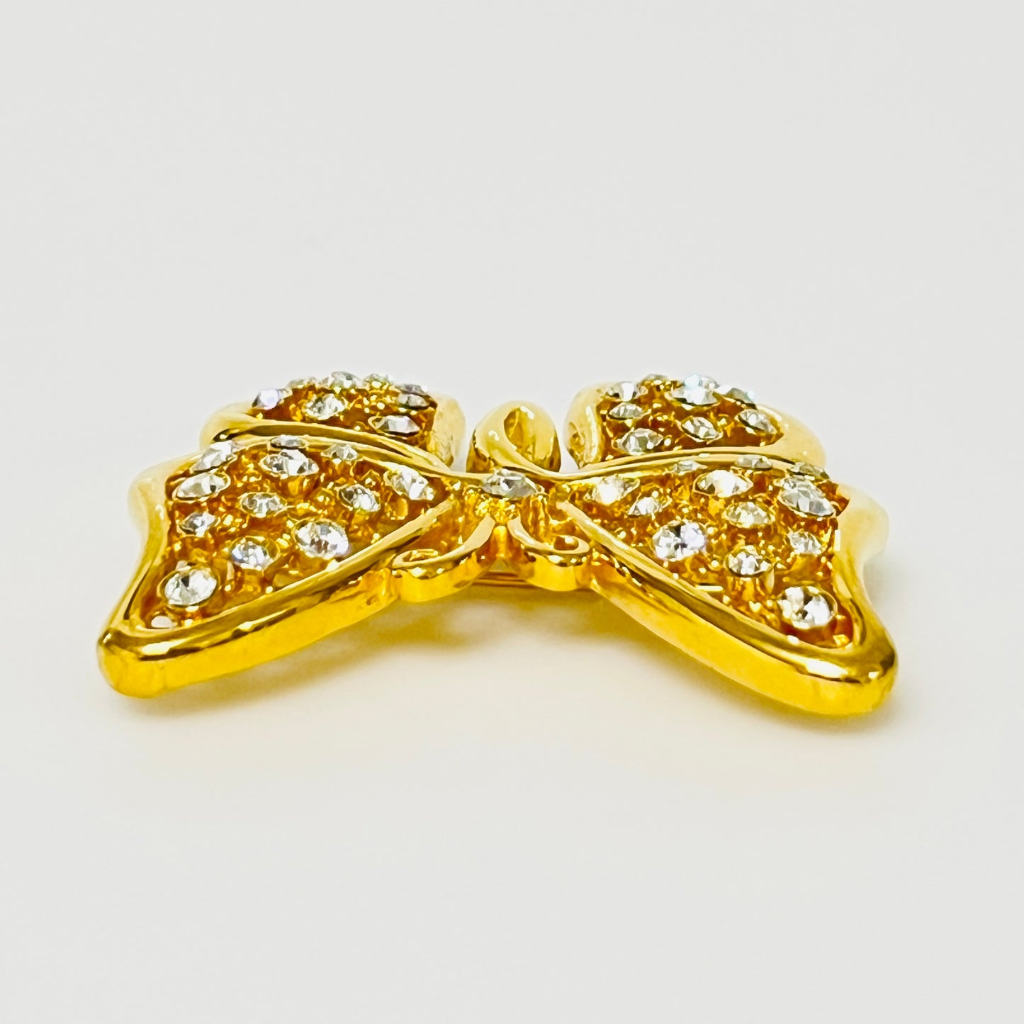 Sparkling Monet butterfly costume jewelry brooch