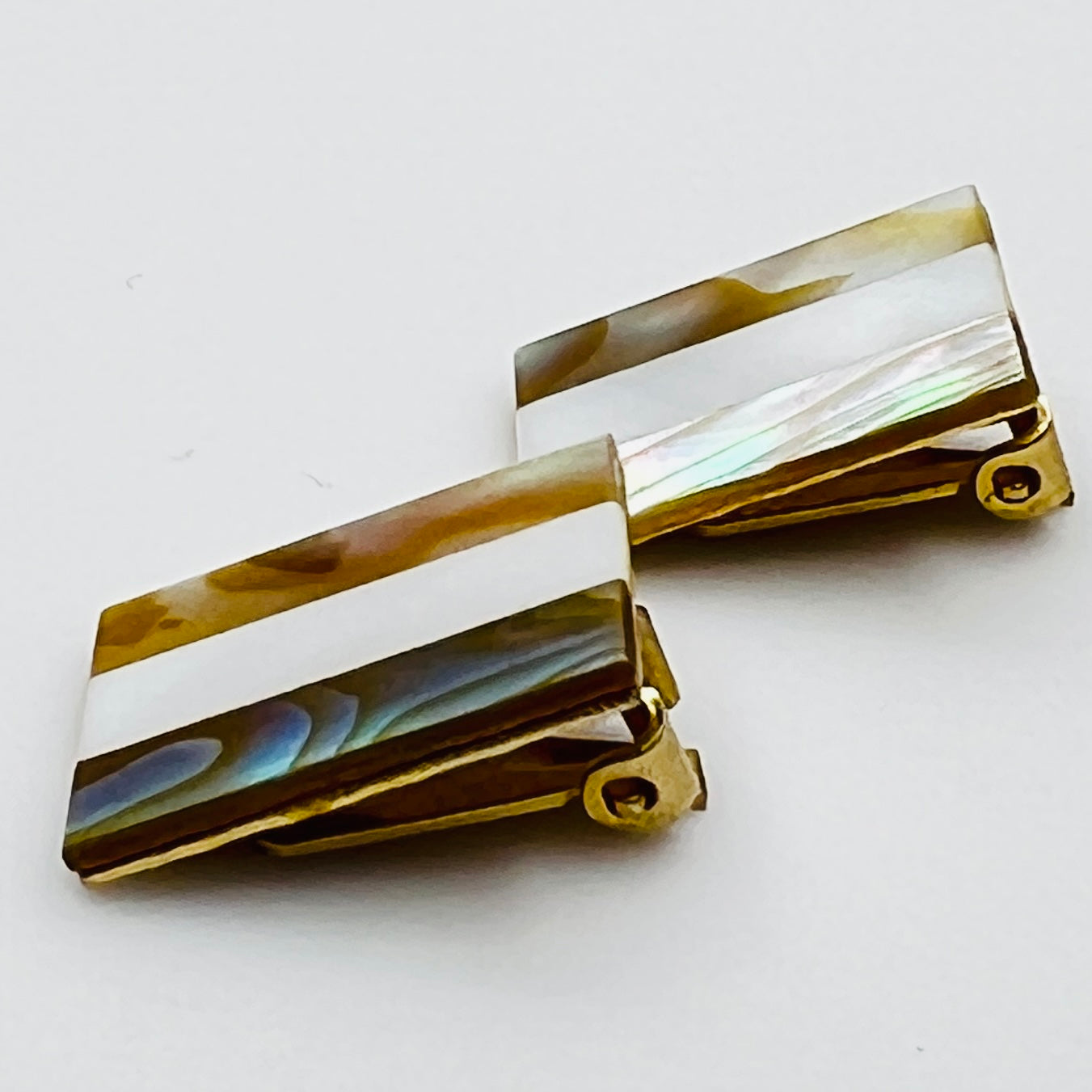Side view showing clip-on mechanism and shell inlay