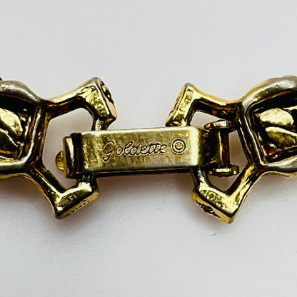 Close-up of Goldette signature on clasp