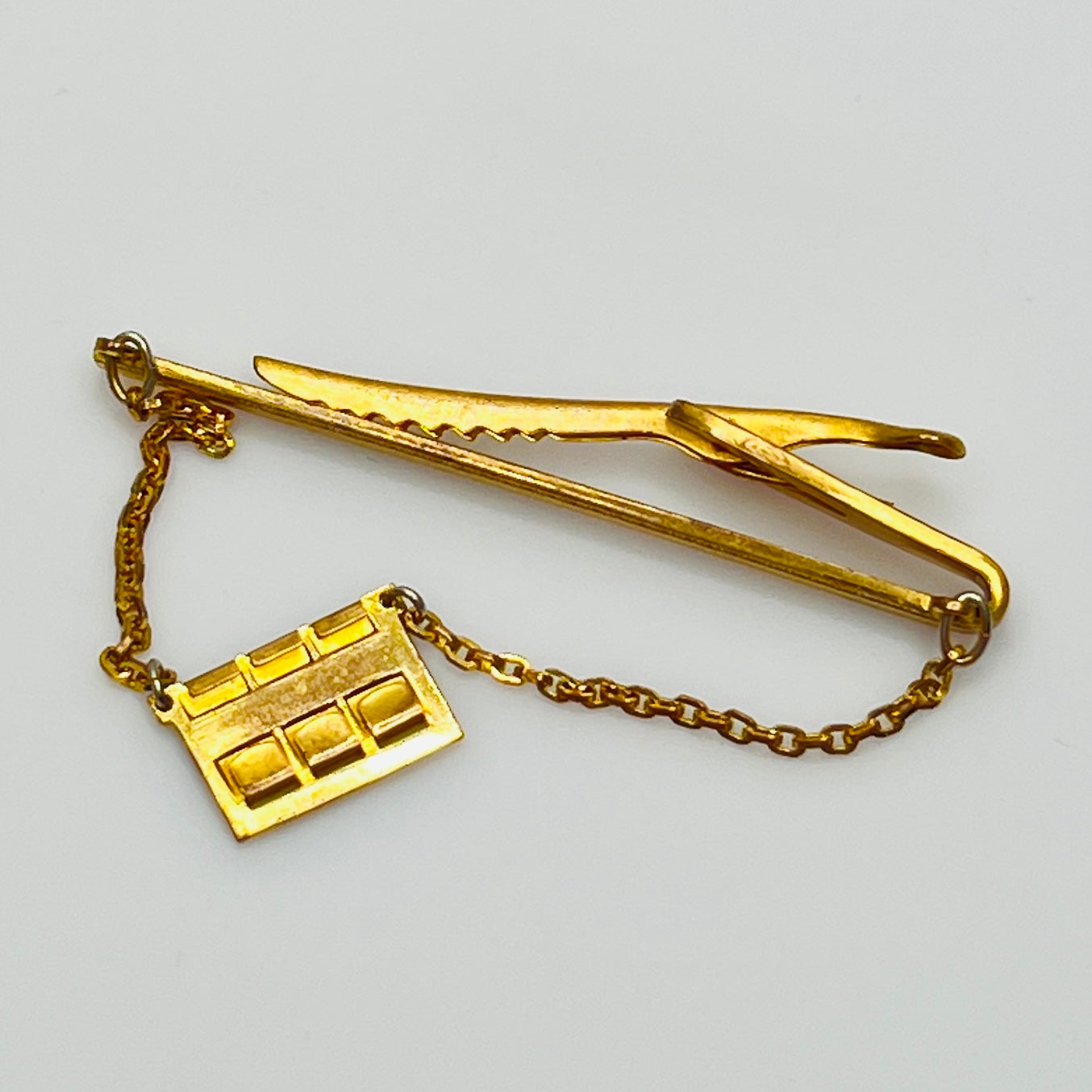 Reverse side of signed Hickok tie bar