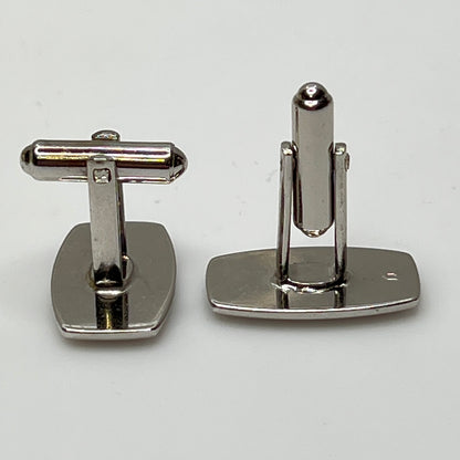 Hickok USA cufflinks with engraved H monogram and polished finish