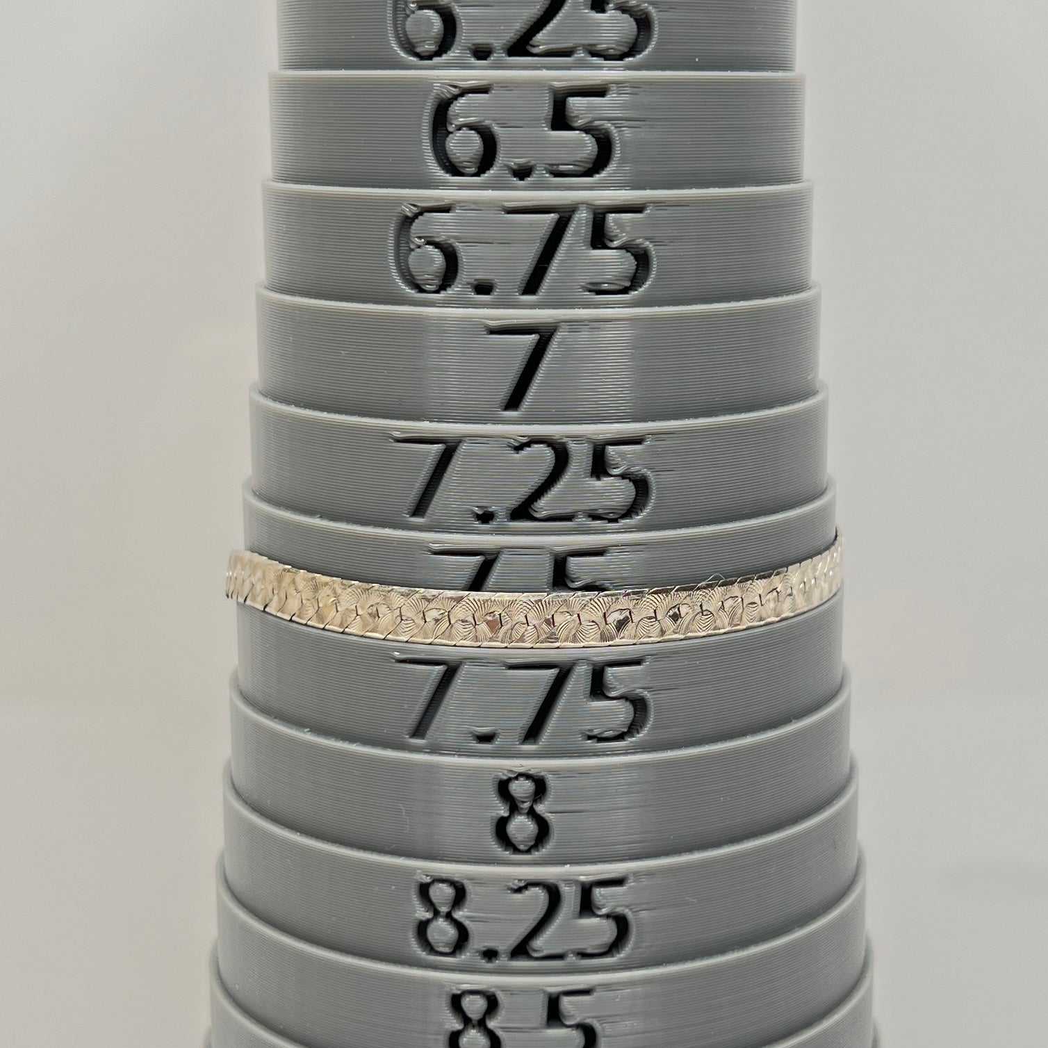 Vintage Milor sterling silver textured snake chain bracelet 