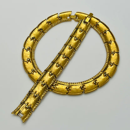 Signed Monet on reverse and clasp of both necklace and bracelet