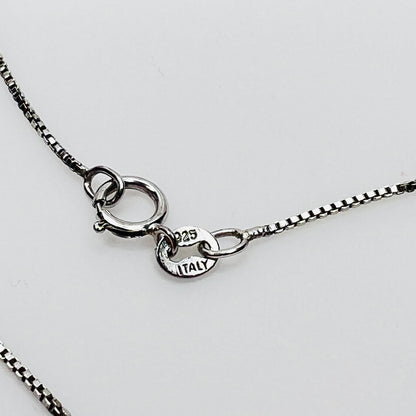 Pendant clasp showing 925 and Italy stamps