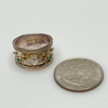 Inside of vintage silver ring stamped “Made in Ireland 925”
