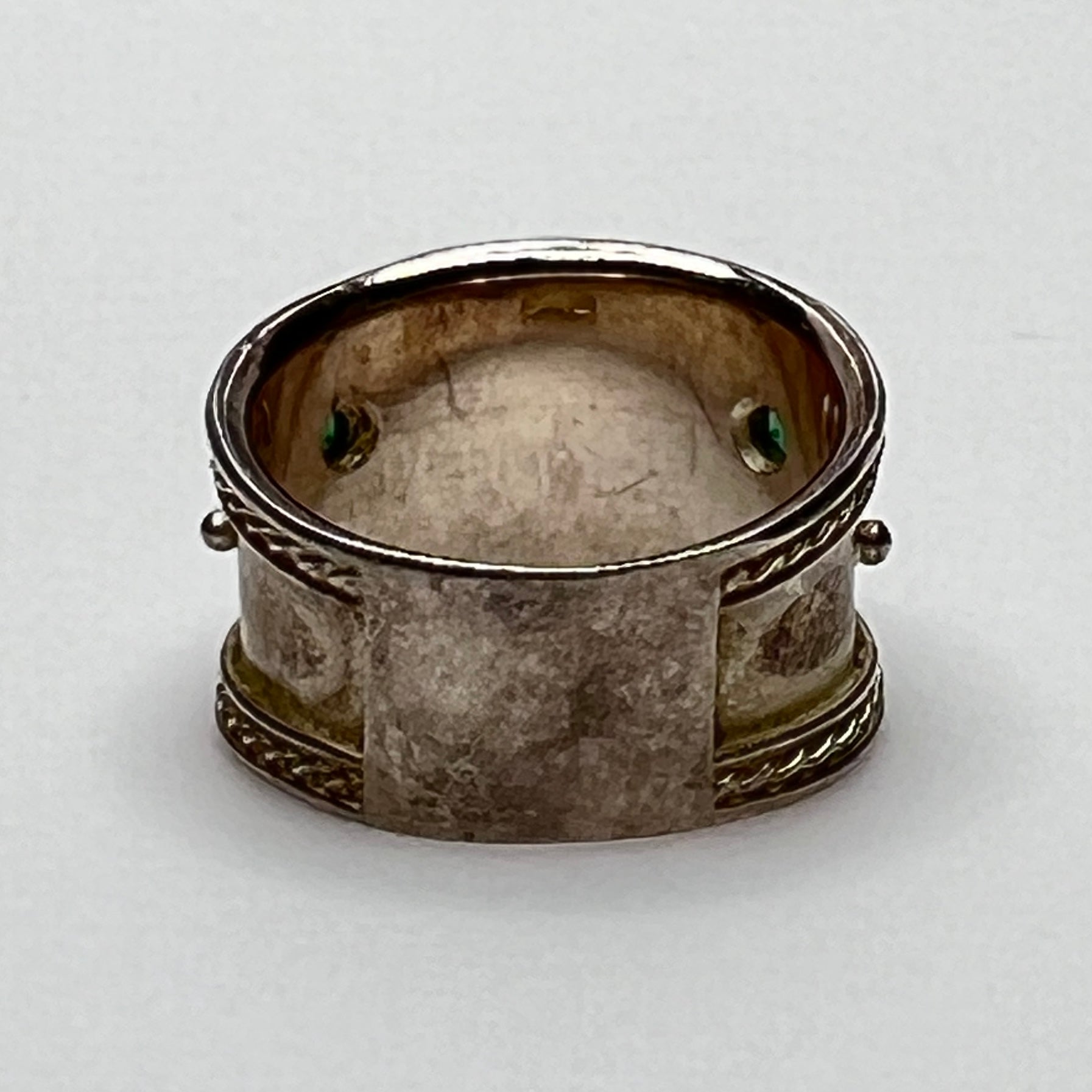 Inside of vintage silver ring stamped “Made in Ireland 925”