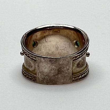 Inside of vintage silver ring stamped “Made in Ireland 925”