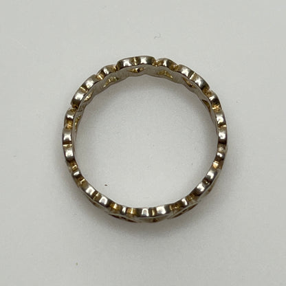 Vintage sterling silver infinity heart band ring size 6.5