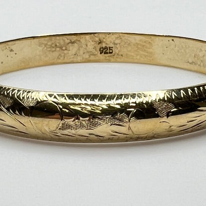 Close-up of bracelet interior showing 925 sterling mark