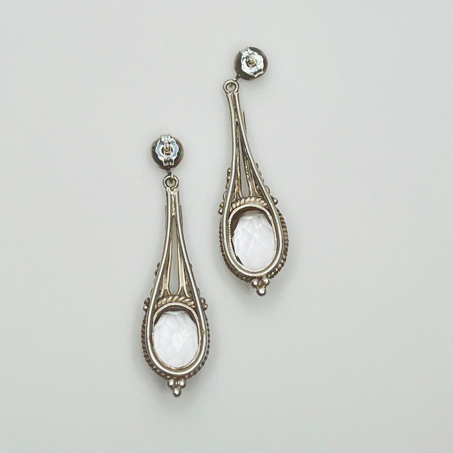 925 stamp on silver butterfly earring backs