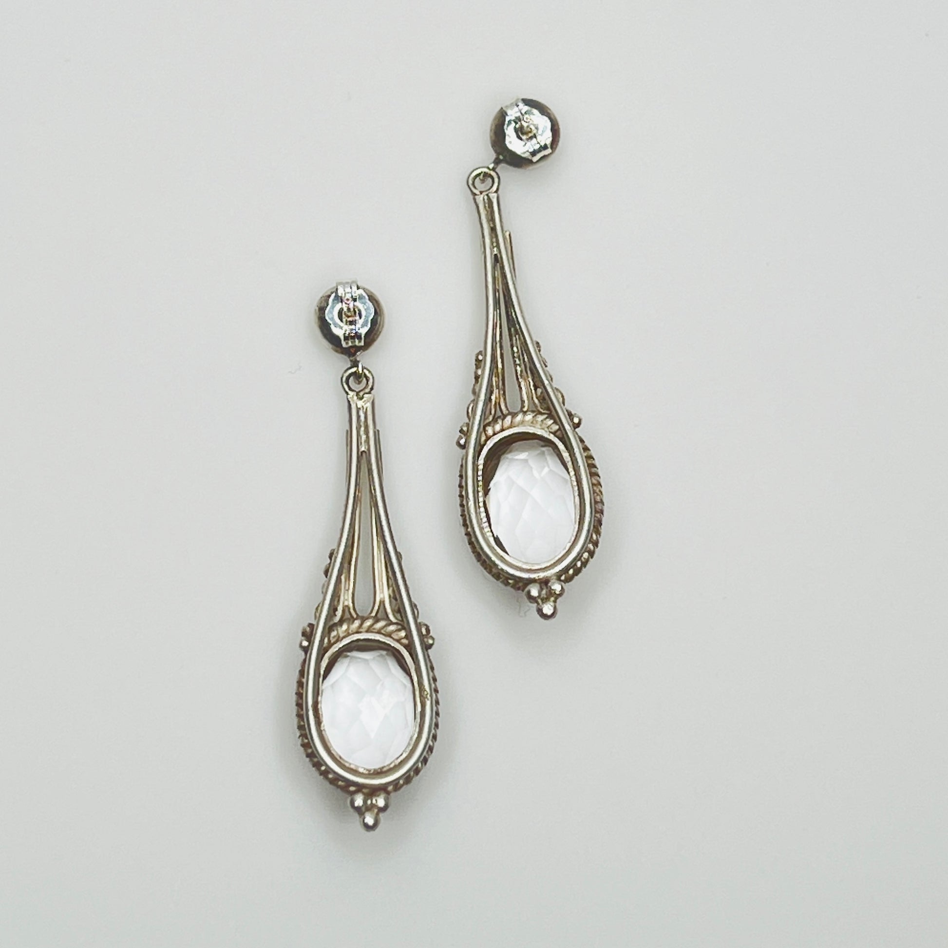 925 stamp on silver butterfly earring backs