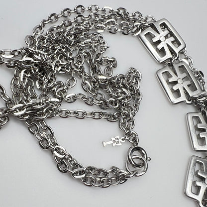 Detail of Trifari symbol hang tag and spring ring clasp