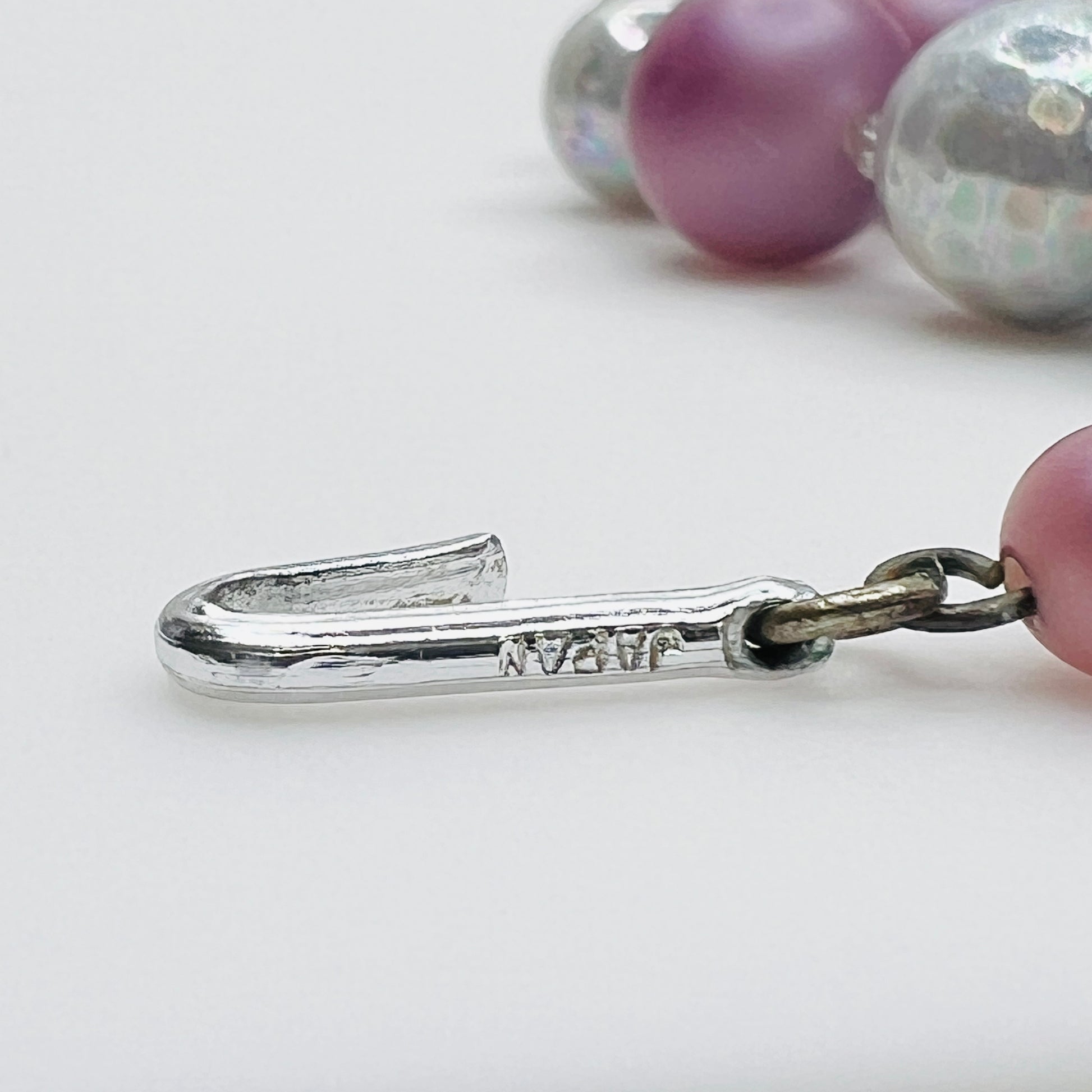 Japan stamped clasp with bead extender vintage necklace