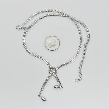 Full view of Sarah Coventry necklace with extender chain