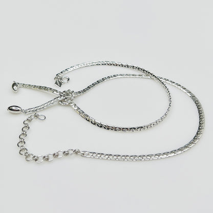 Full view of Sarah Coventry necklace with extender chain