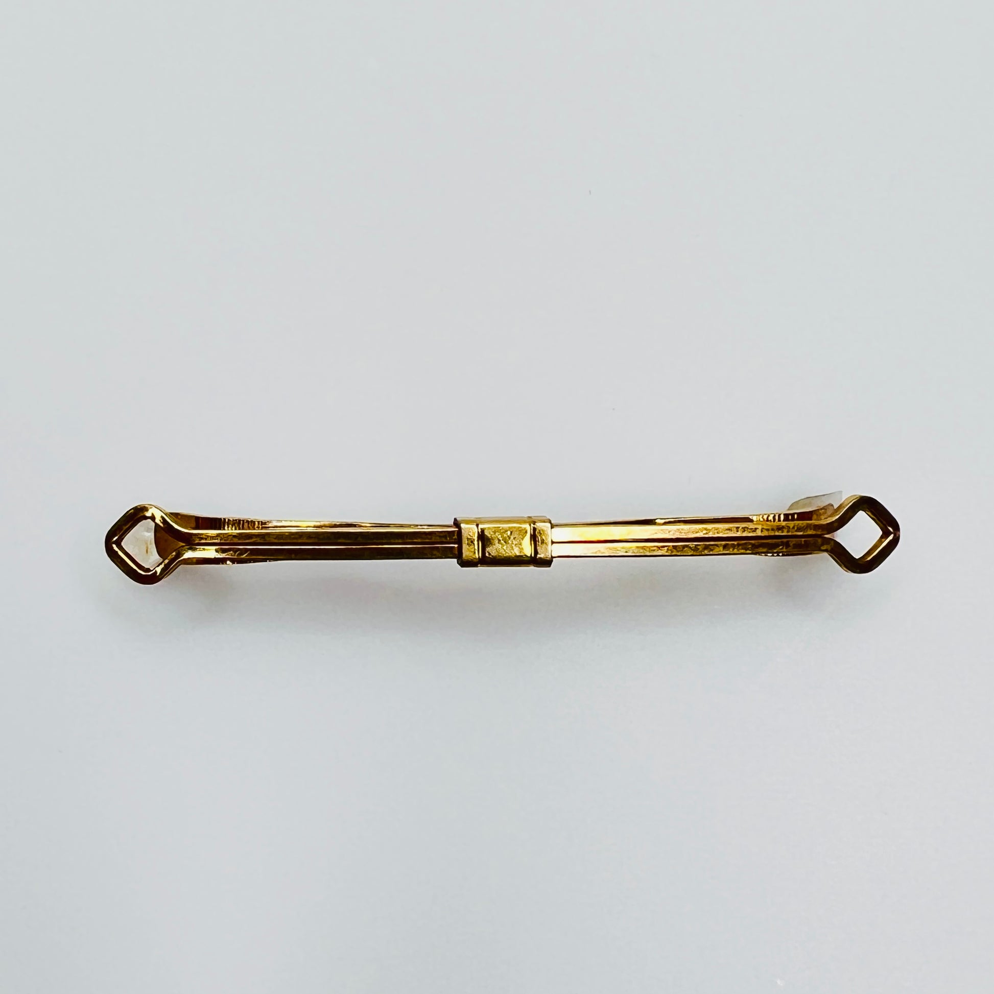 Vintage Krementz gold overlay collar bar clip style mens accessory