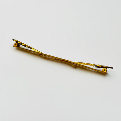 Vintage novelty arrow tie bar with spring ends