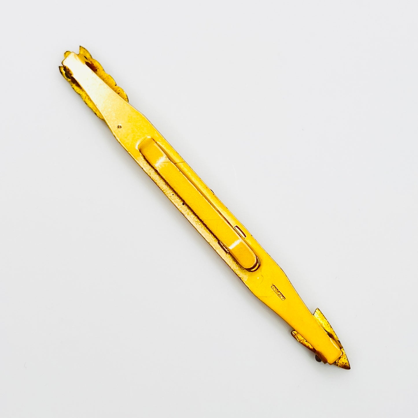 Vintage novelty arrow tie bar with spring ends