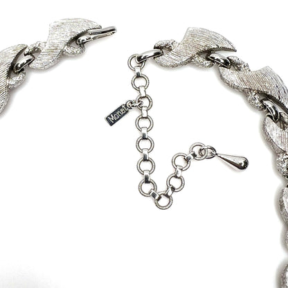 Monet hang tag and adjustable extender chain detail on vintage necklace