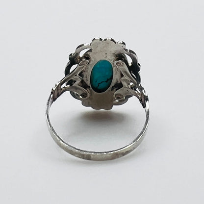 Sterling Silver Turquoise Ring – Vintage ESPO Artisan Design